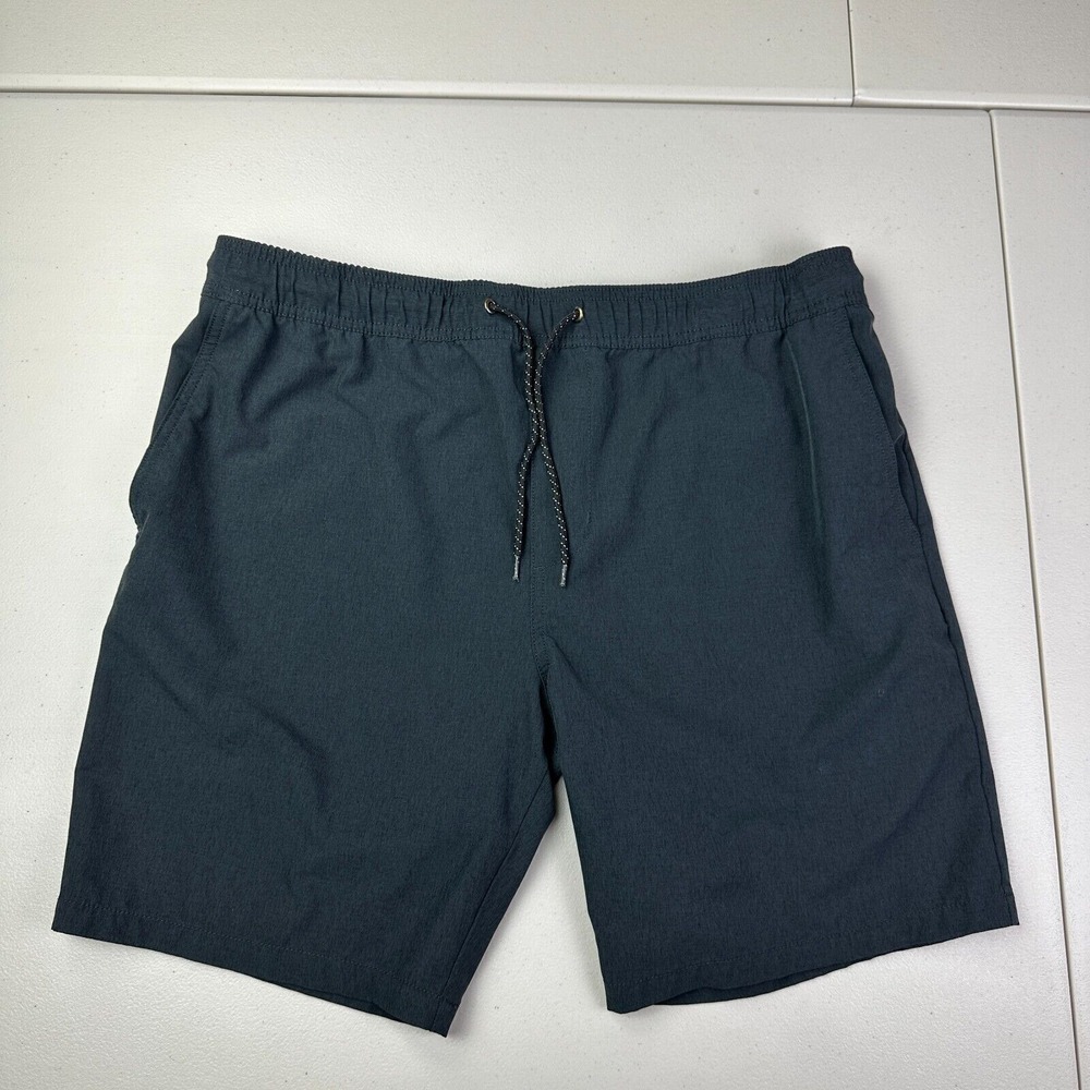Nitrous Black Mens Stretch Shorts Black Size Large Surf‎ Zip Pocket
